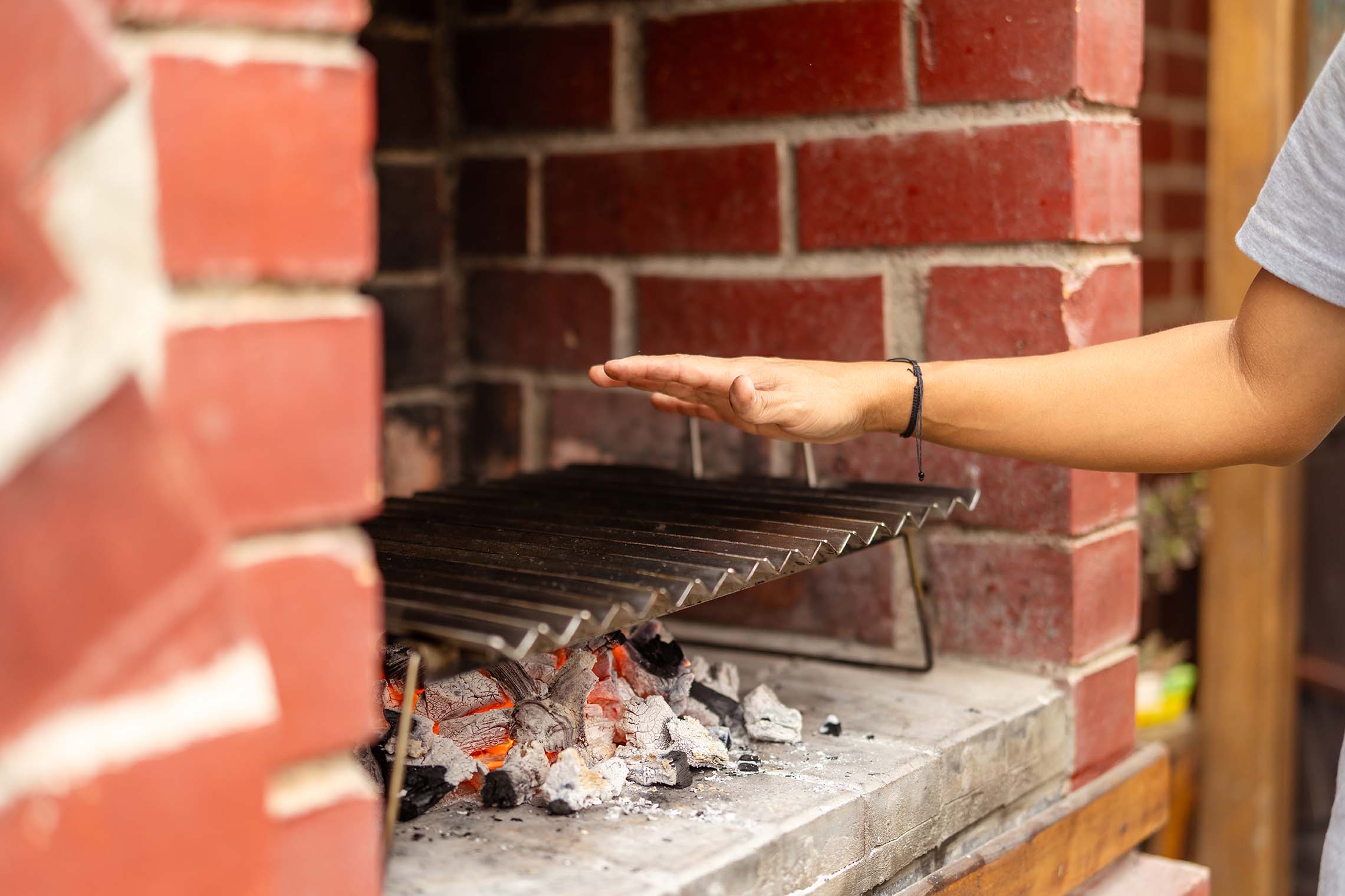 parrilla de ladrillo